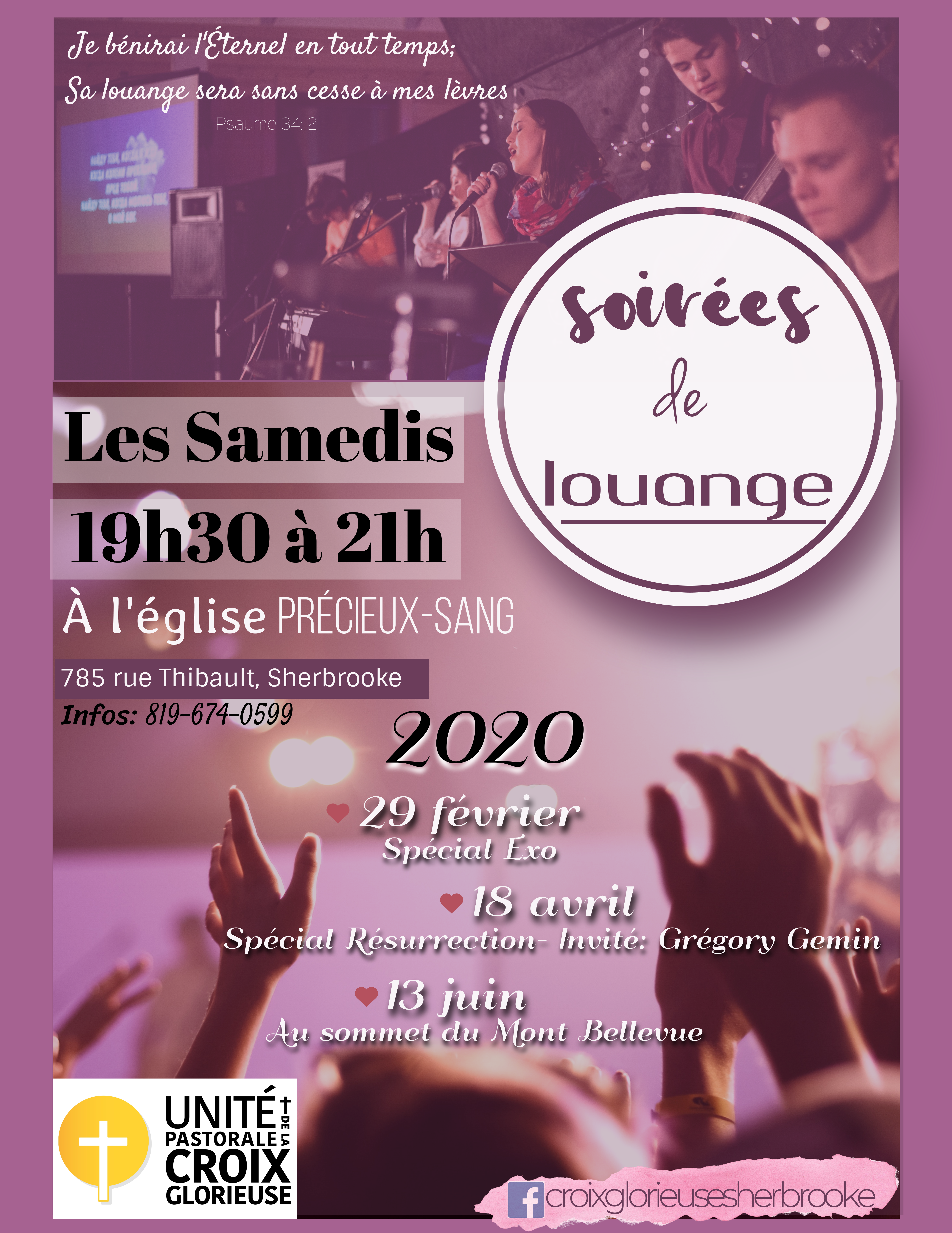 Soiréesdelouange2020 3 dates