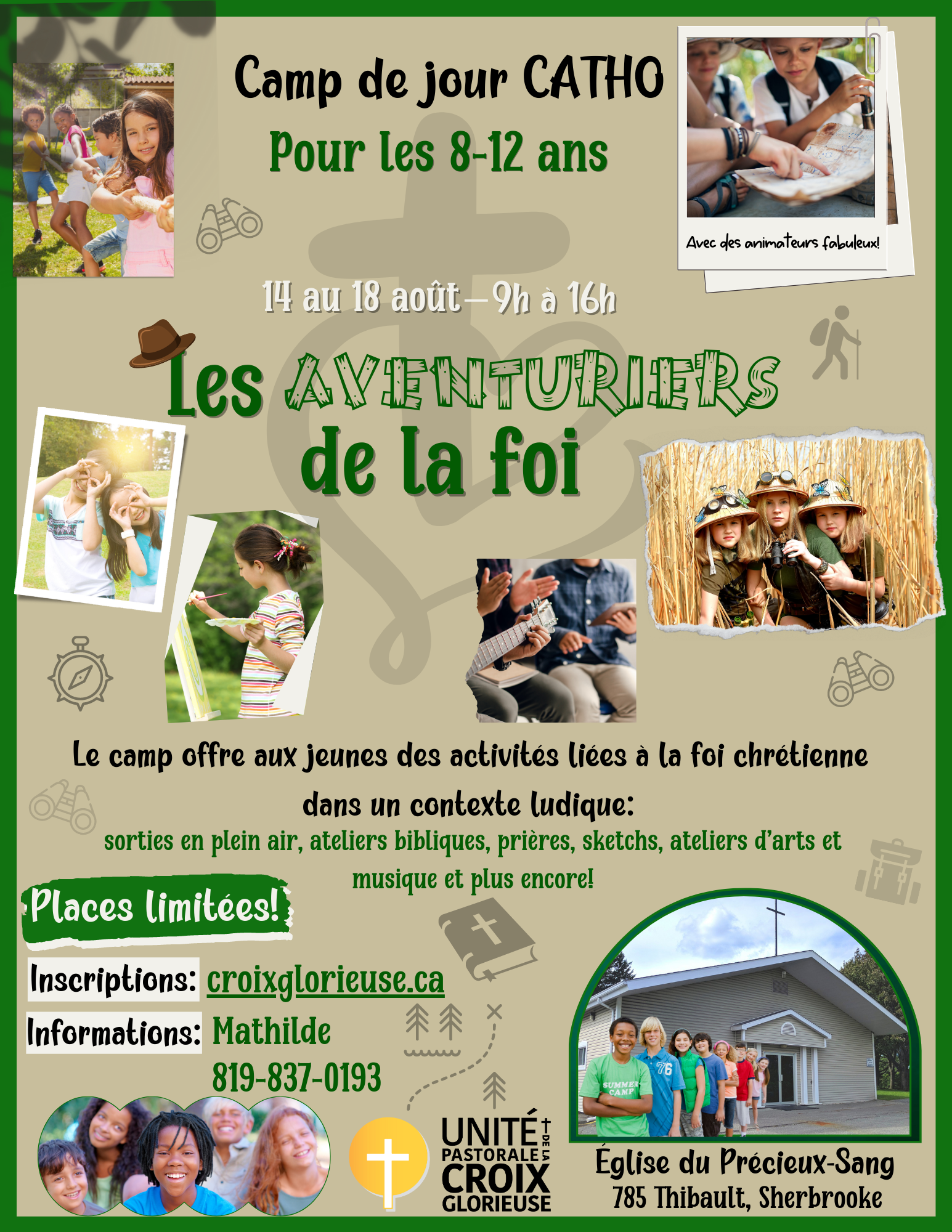 Camp de jour CATHO 2023 du14 au 18 août