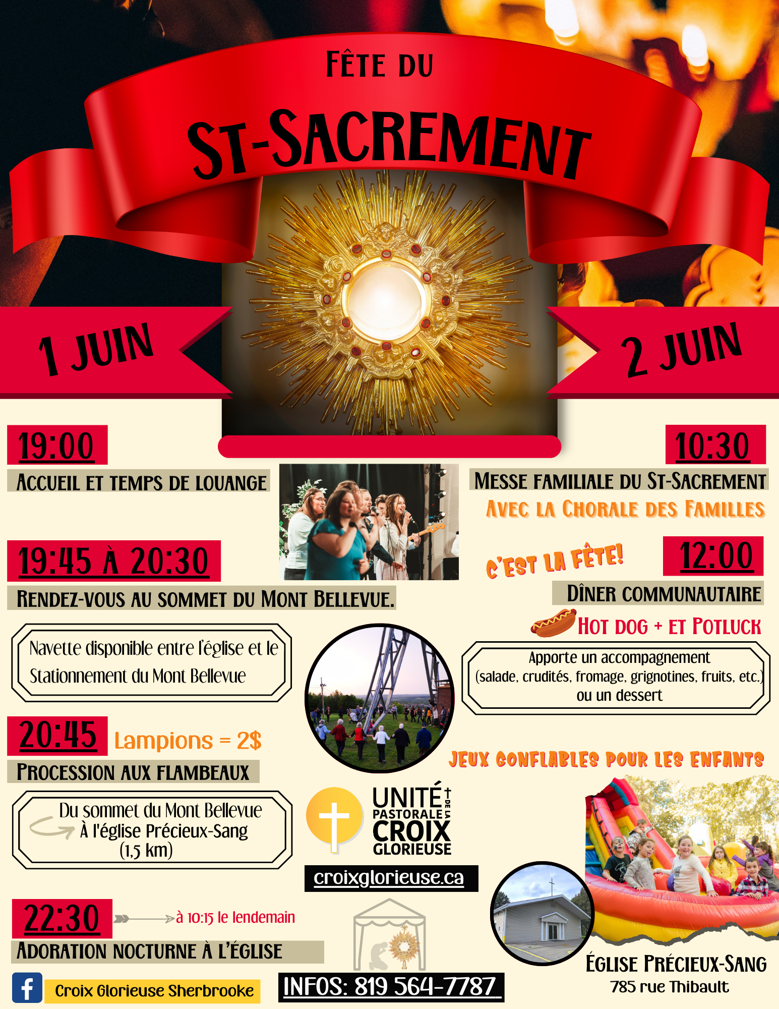 Fête du St-Sacrement et Procession 1-2 juin 2024