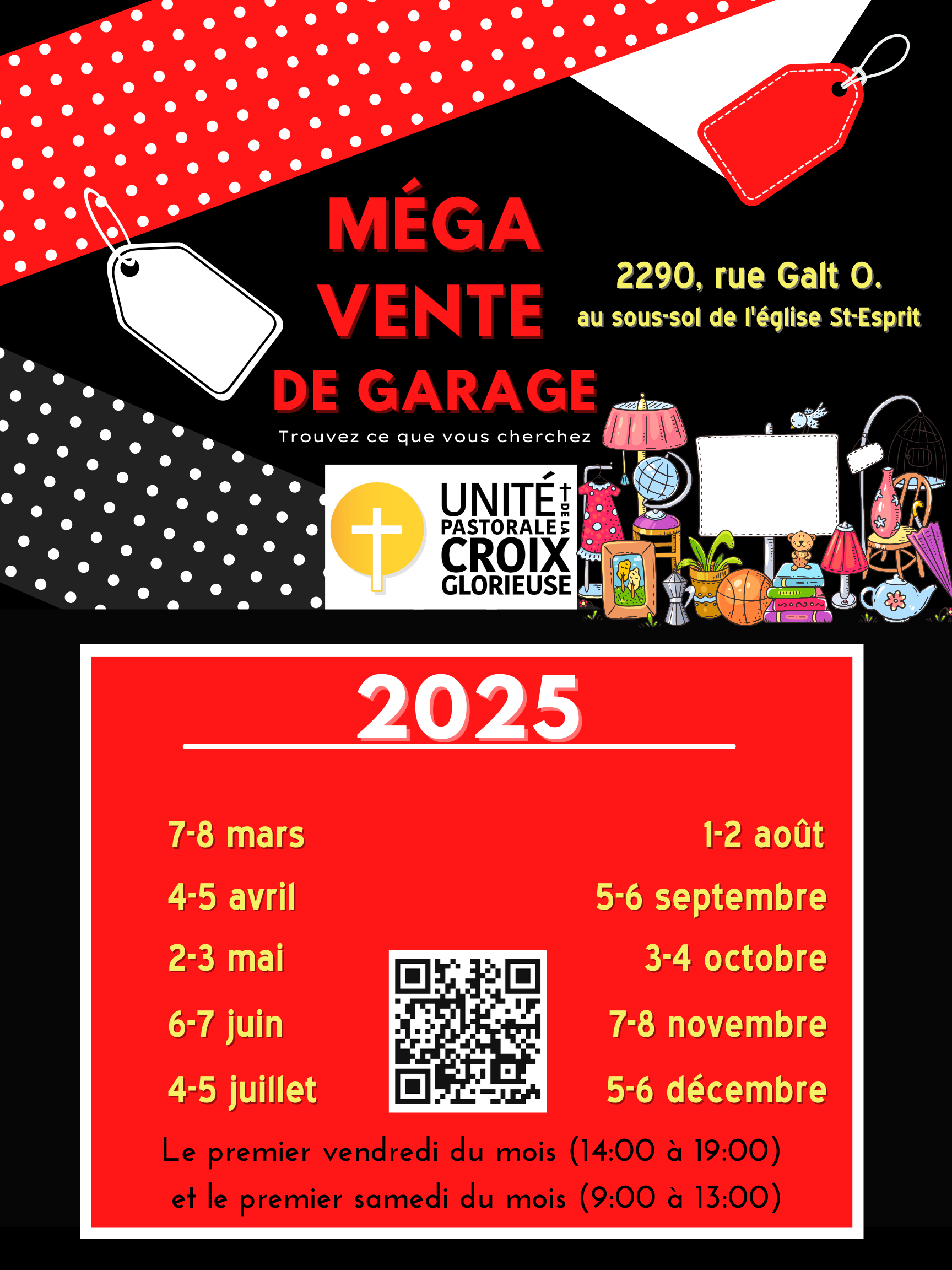 Vente de garage 2025 poster Vente de garage 2025 poster