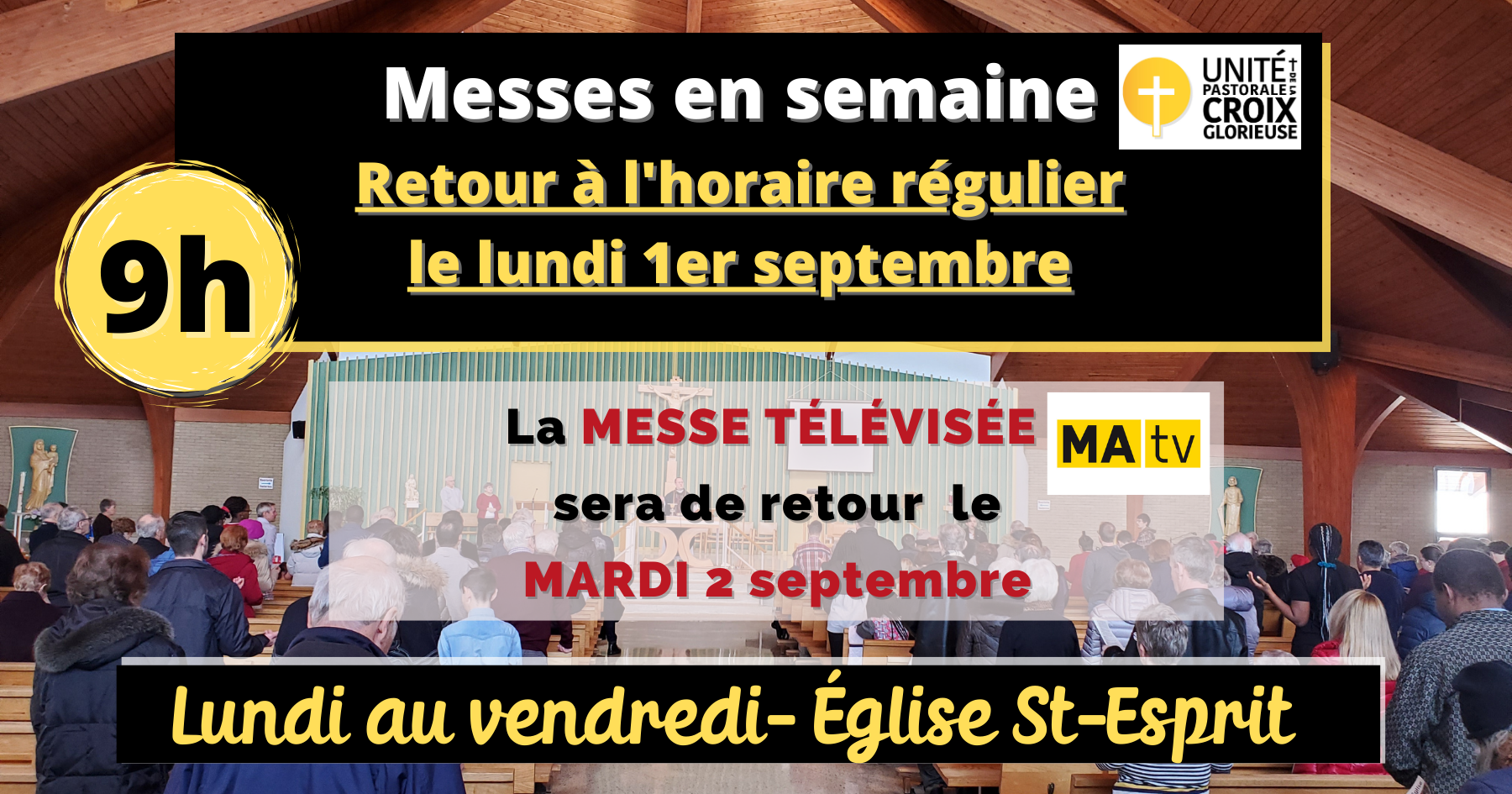 Messes en semaine-retour automne 2025