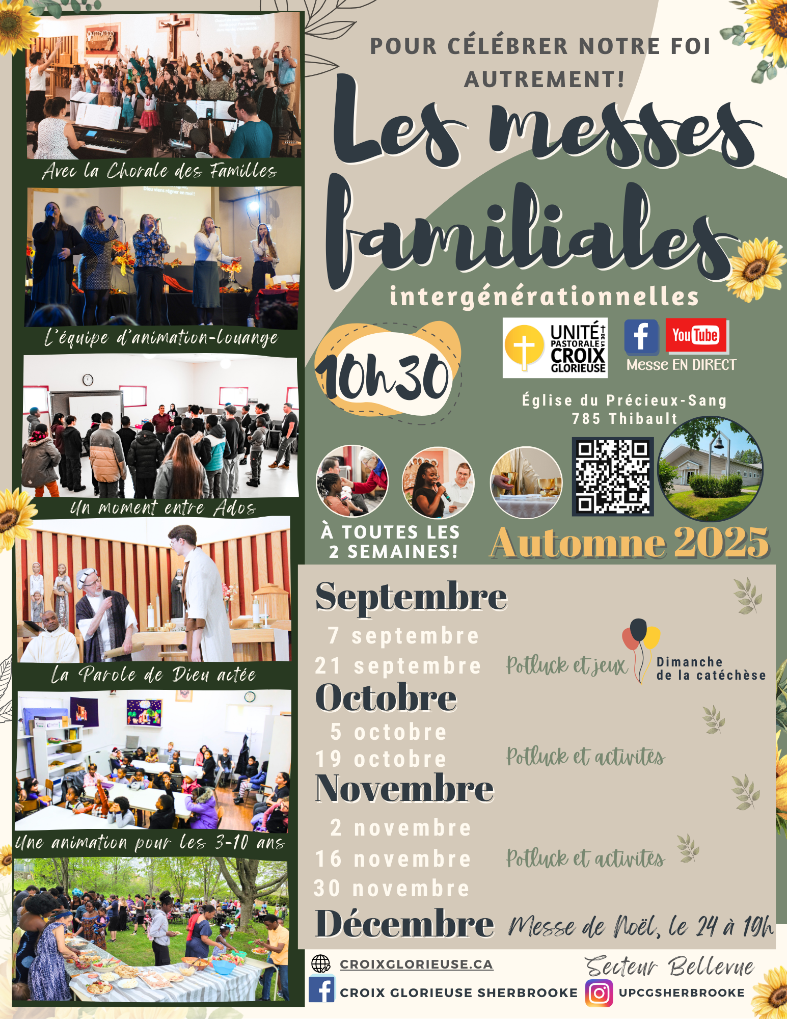 Messes familiales Automne 2025 Messes familiales Automne 2025
