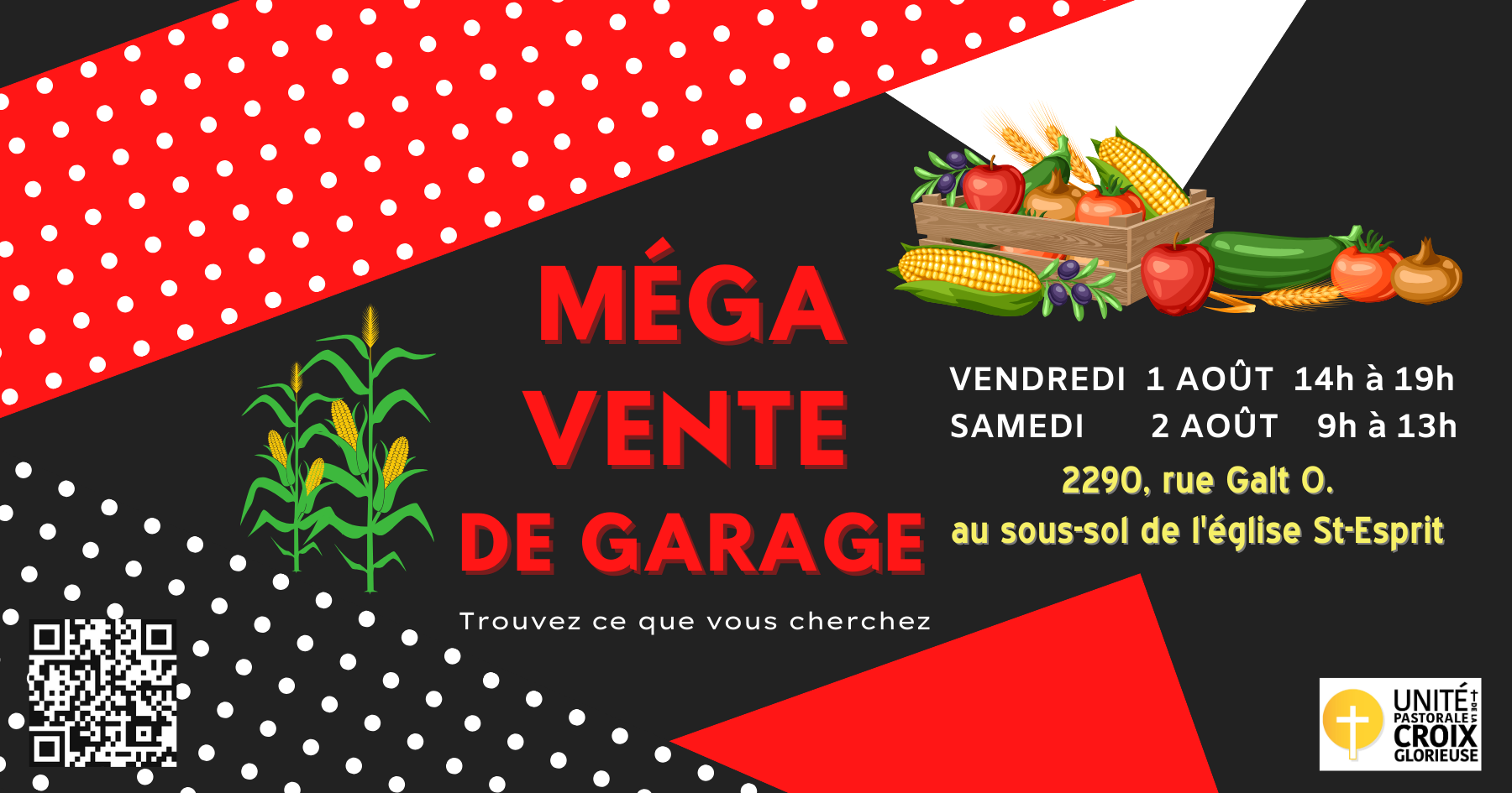 Vente de garage 1-2 AOÛT 2025 Vente de garage 1-2 AOÛT 2025
