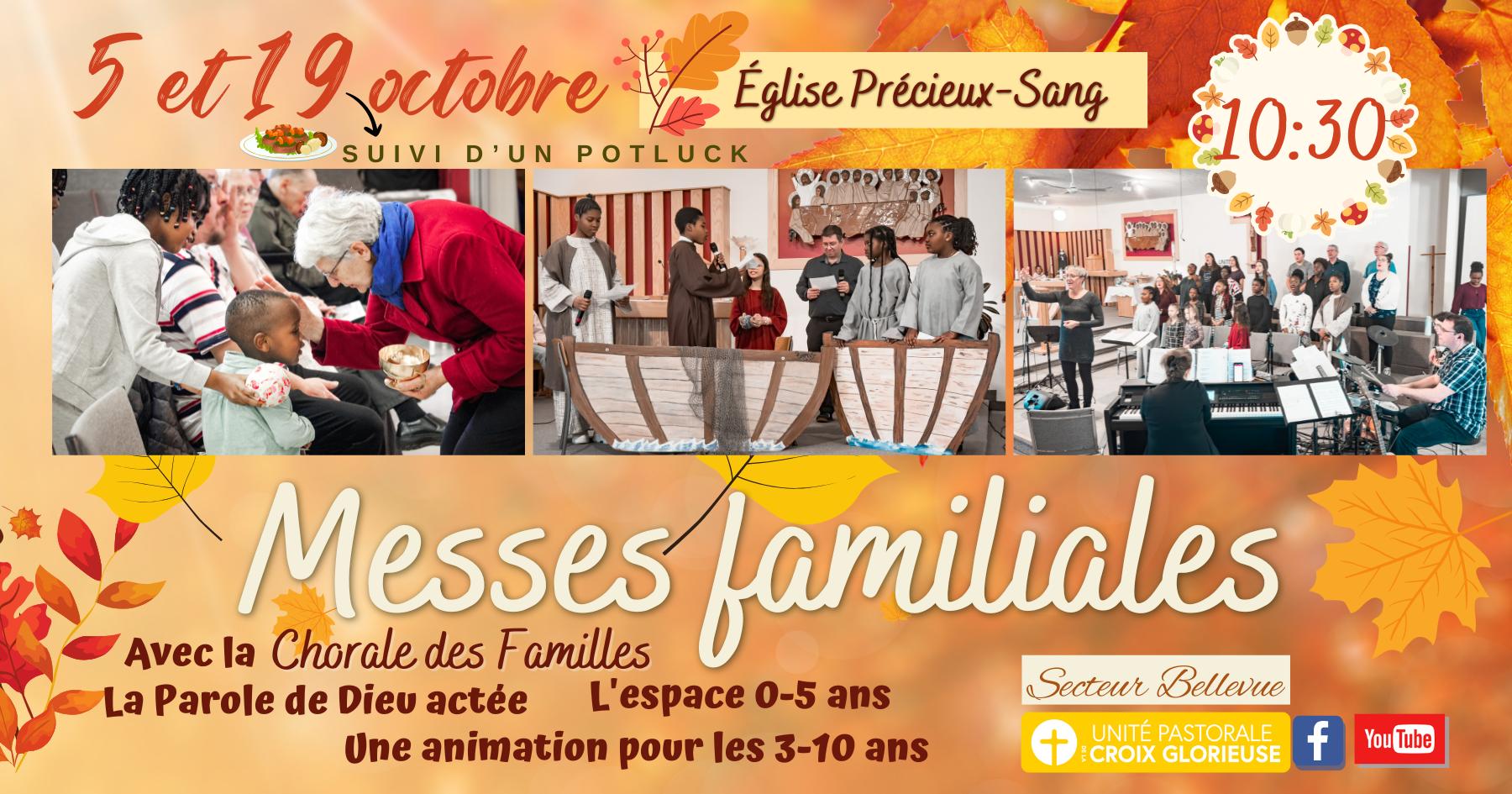 Messes familiales 5 et 19 octobre P-S