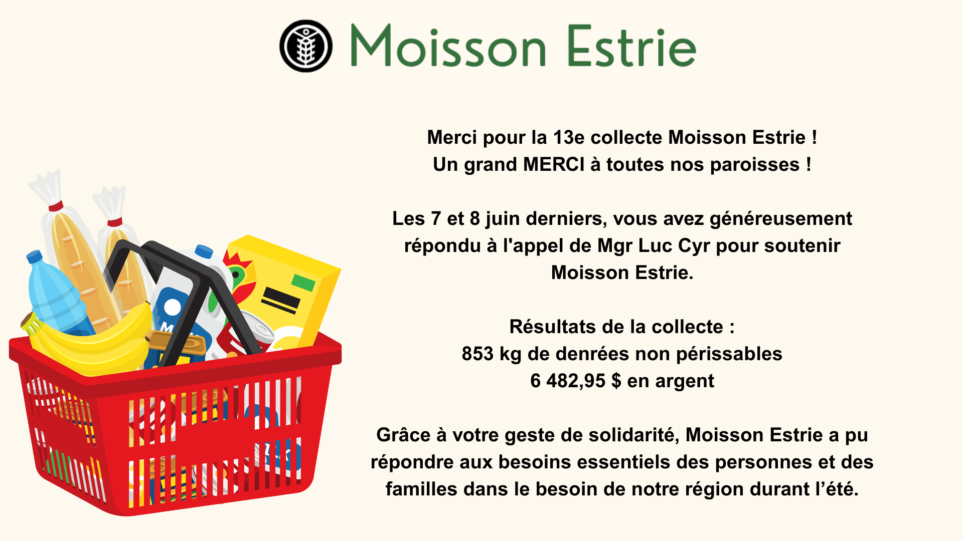 sept 18 moisson estrie résultat