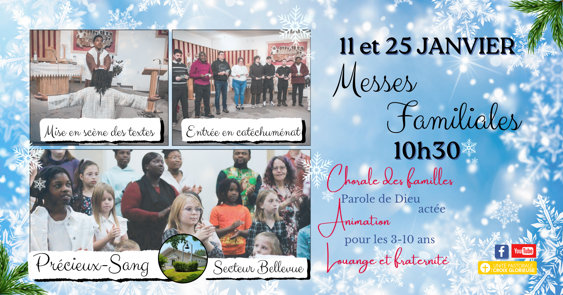 Messe familiale 11 et 25 janvier 2026