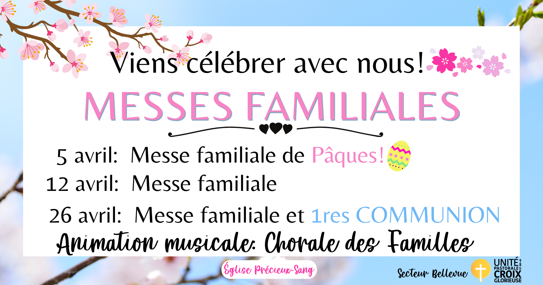Messes familiales Avril 2026