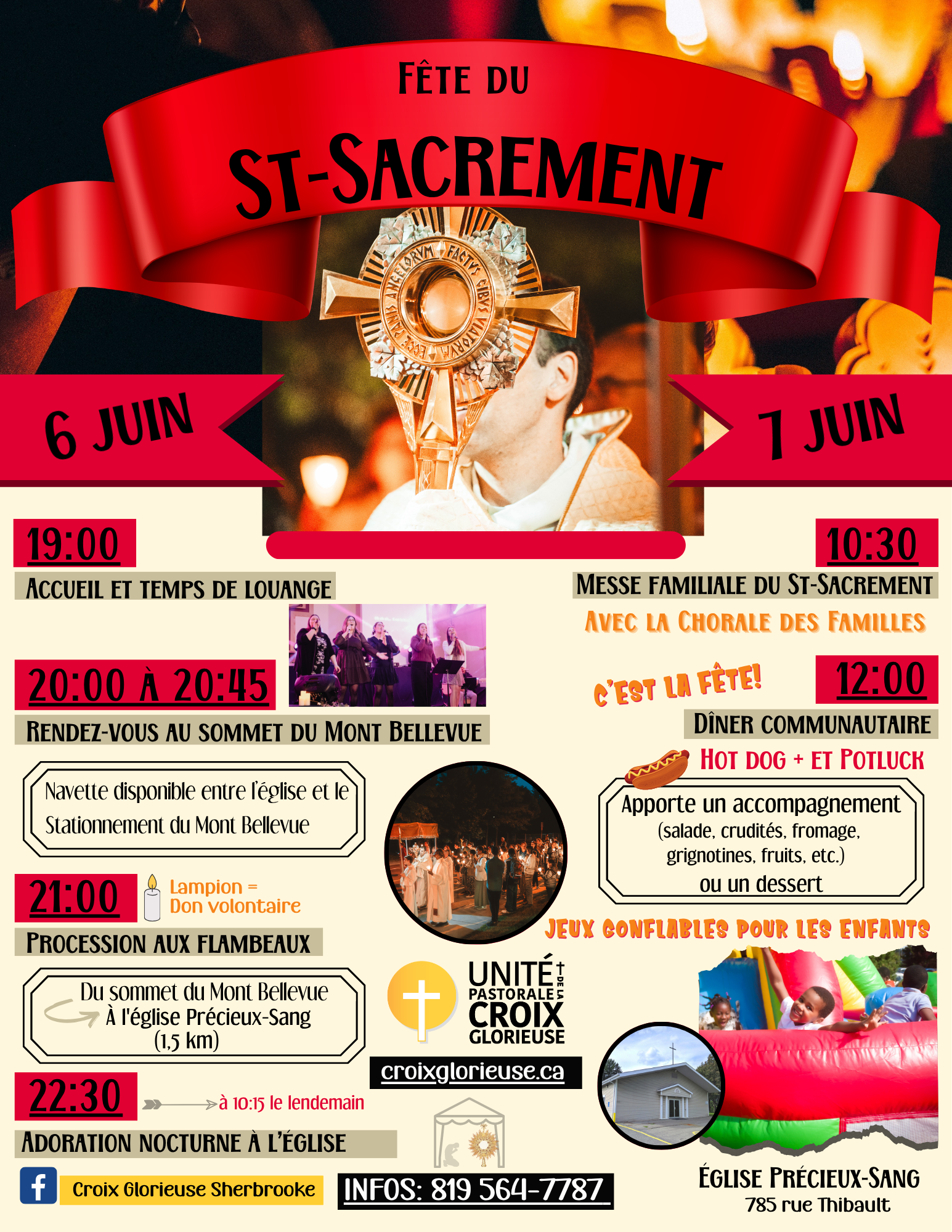 Fête du St-Sacrement 2026 et Procession 6-7 juin