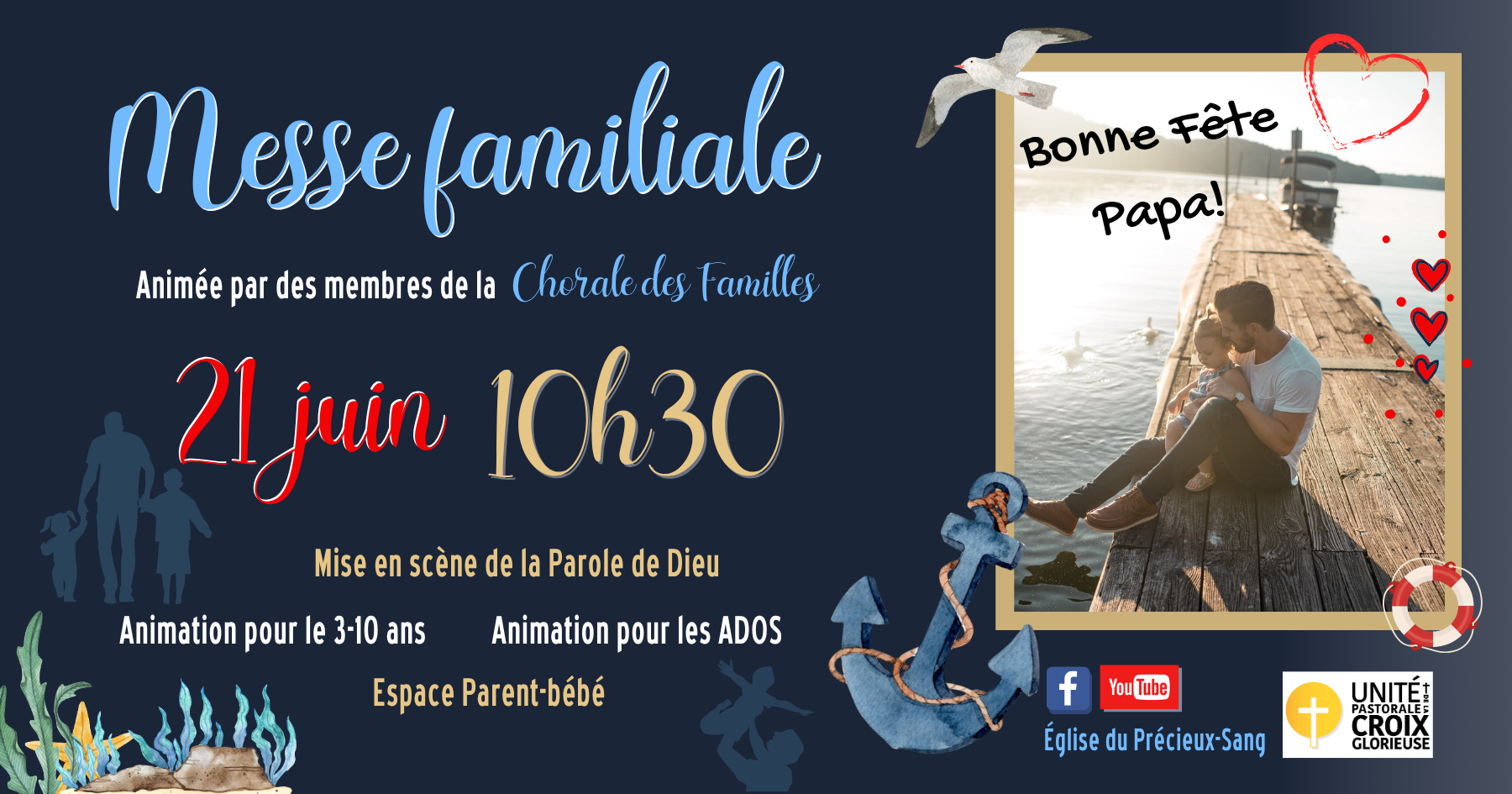 Messe familiale 21 juin -fête des pères P-S